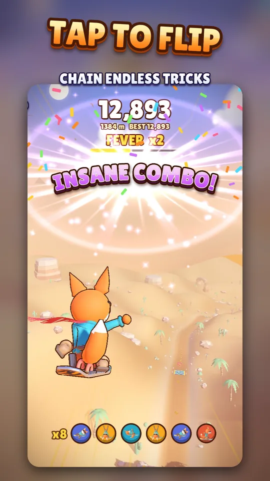 Tap to flip
